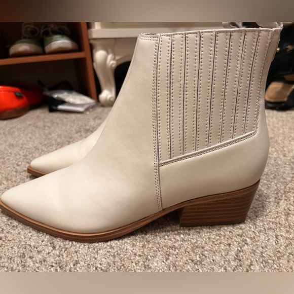 Marc Fisher LTD Yarita Pointed Toe Bootie in ivory - Picture 1 of 4